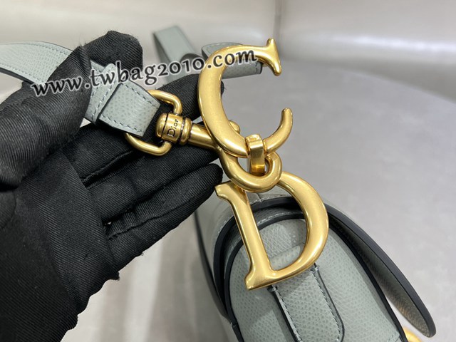 Dior专柜经典马鞍包迪奥高仿原单岩石灰大号马鞍包腋下肩背包 djfk1637